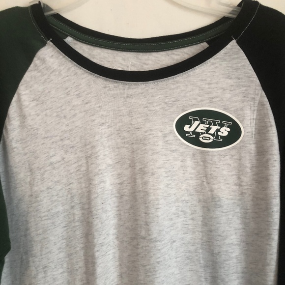 Nike Gray New York Jets 3/4-Sleeve Tee - Picture 1 of 5